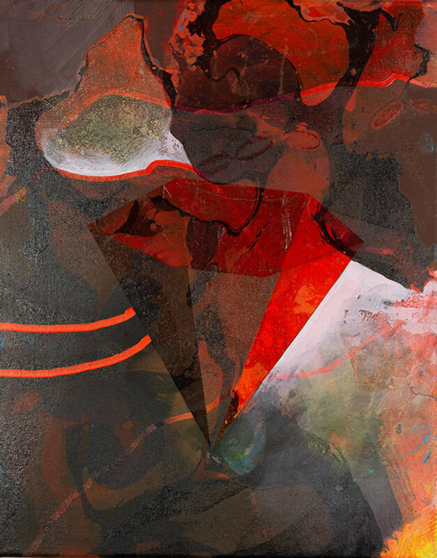 40 x 60 cm, Acryl, Tusche auf Nessel, 2017