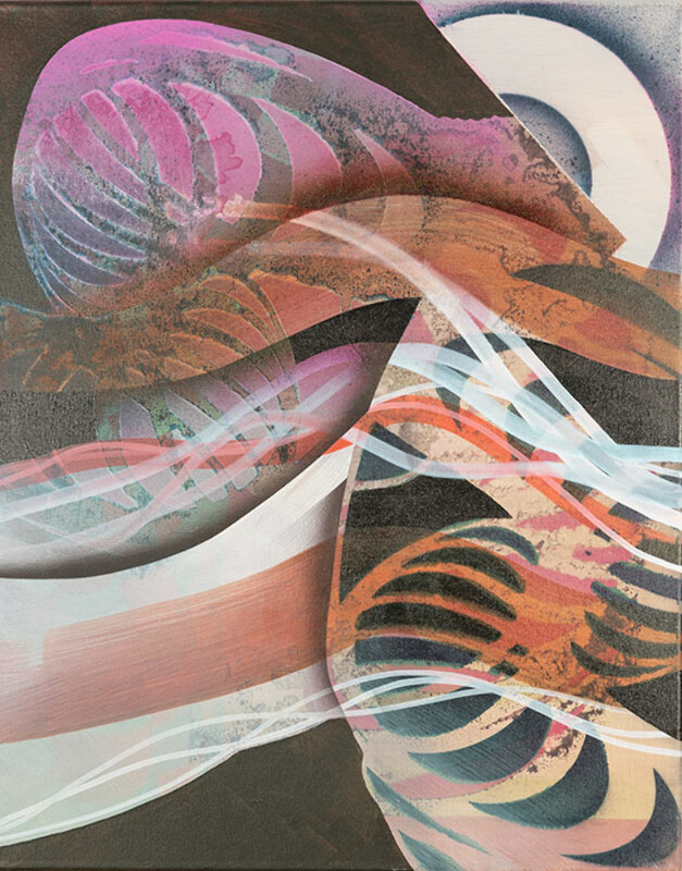 40 x 60 cm, Acryl, Tusche auf Nessel, 2017