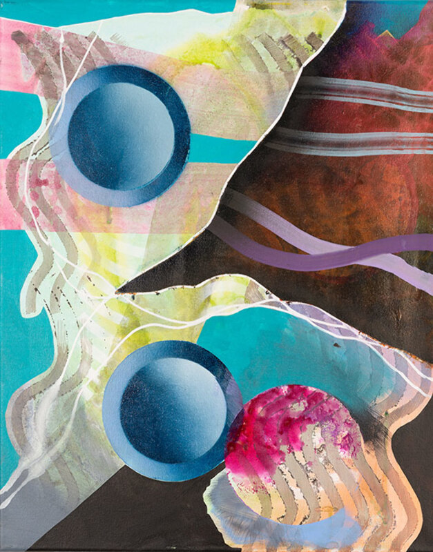 40 x 60 cm, Acryl, Tusche auf Nessel, 2017