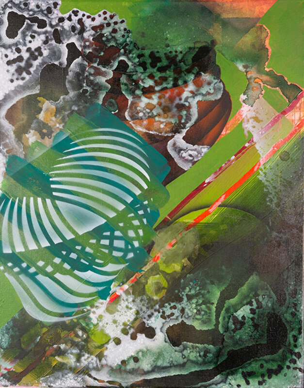 40 x 60 cm, Acryl, Tusche auf Nessel, 2017