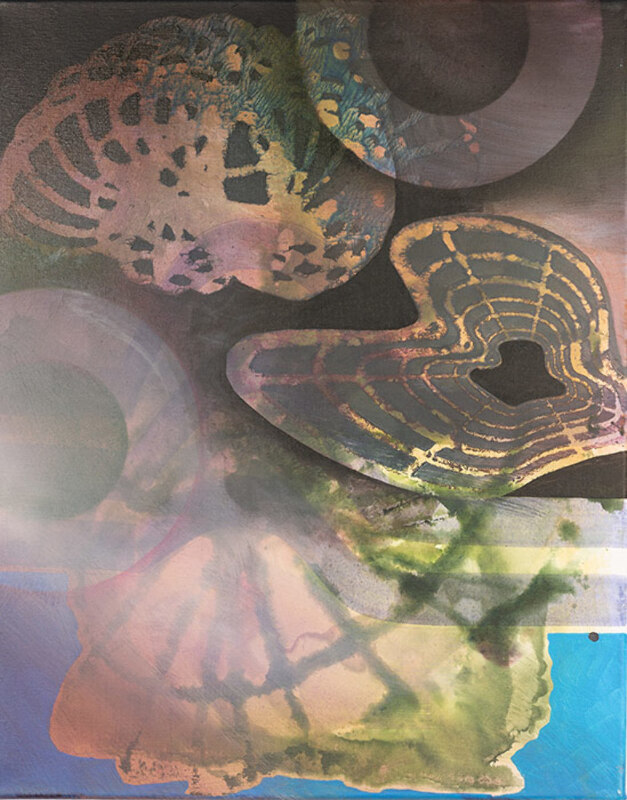 40 x 60 cm, Acryl, Tusche auf Nessel, 2017