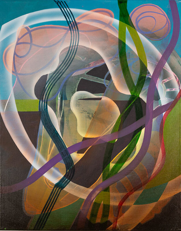 40 x 60 cm, Acryl, Tusche auf Nessel, 2017