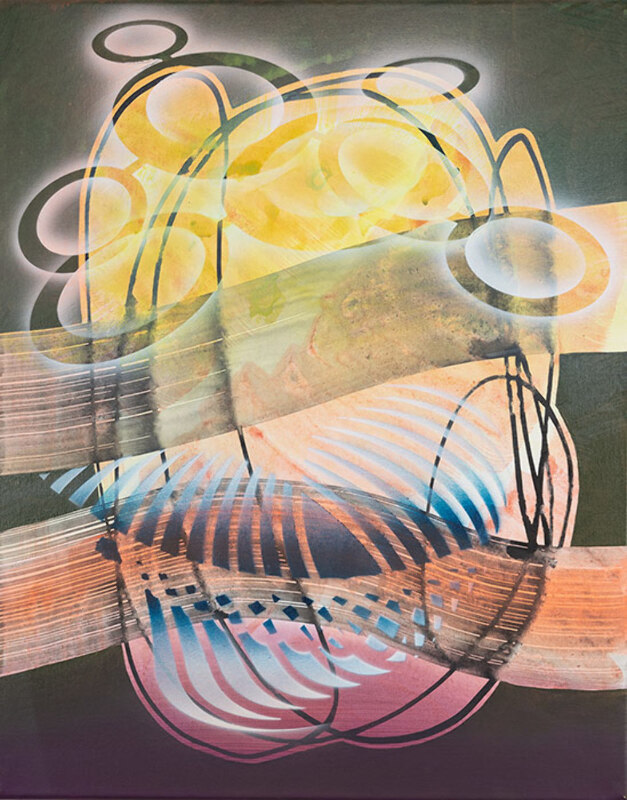 40 x 60 cm, Acryl, Tusche auf Nessel, 2017