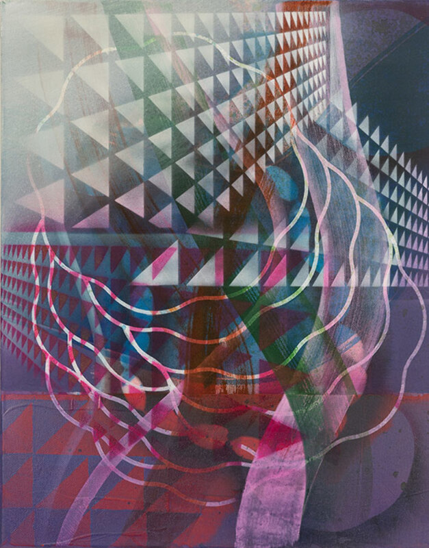 40 x 60 cm, Acryl, Tusche auf Nessel, 2017