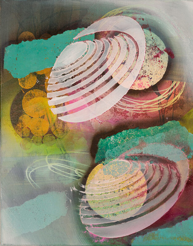 40 x 60 cm, Acryl, Tusche auf Nessel, 2017