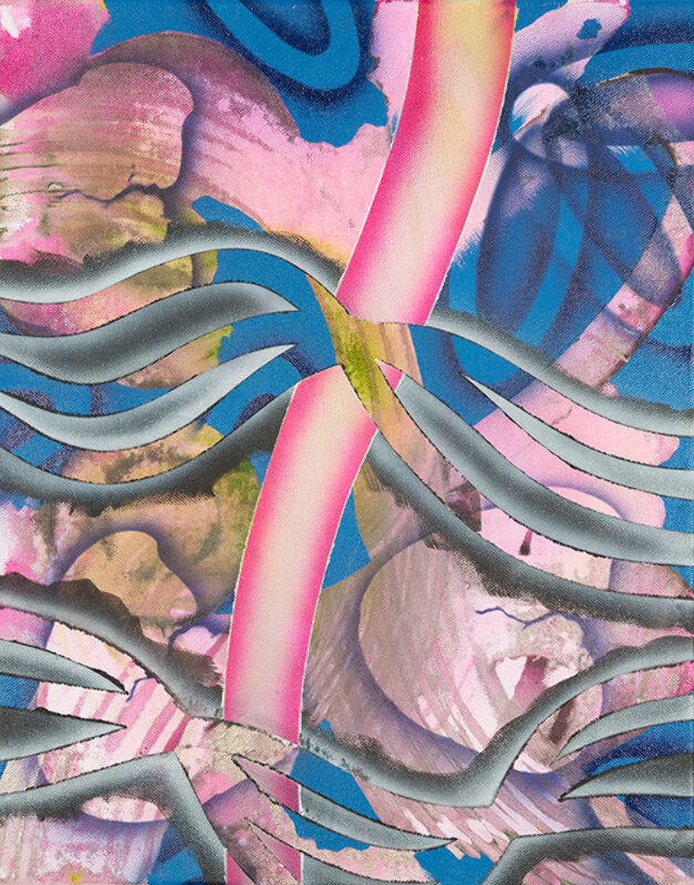 40 x 60 cm, Acryl, Tusche auf Nessel, 2017