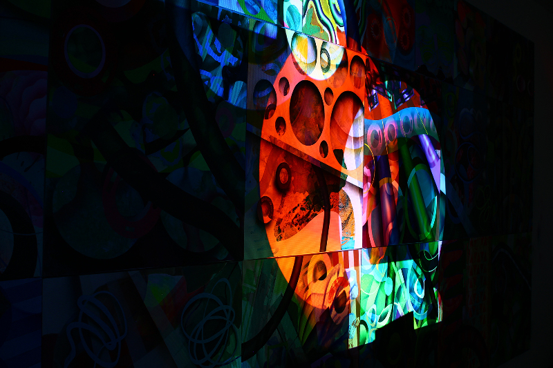 Projektion auf Malerei, 2013